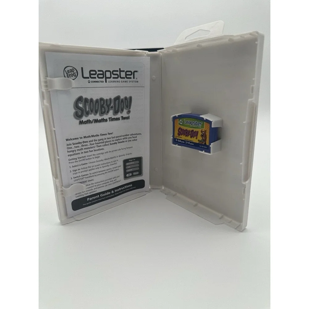 Leapfrog Leapster Scooby-Doo! Math Times Two! Learning Game Cartridge‎ Age 5-8
